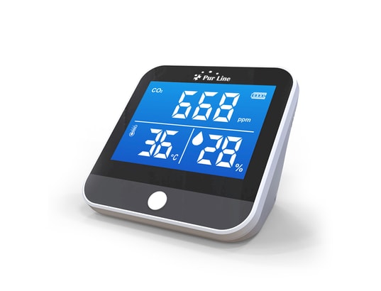 PURLINE - Compteur de co2, de température et d'humidité portable en di...