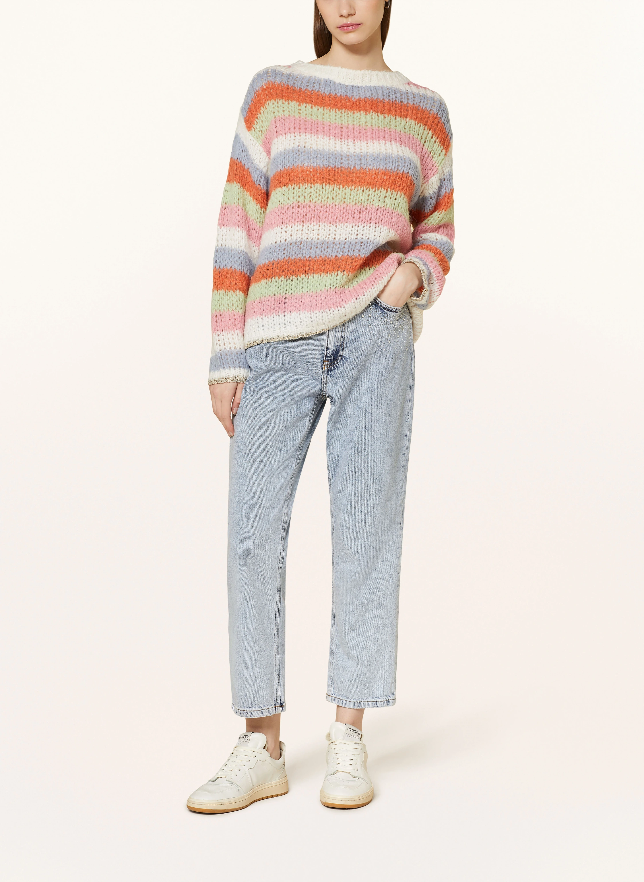 Rich & Royal 7/8-Jeans mit Schmucksteinen