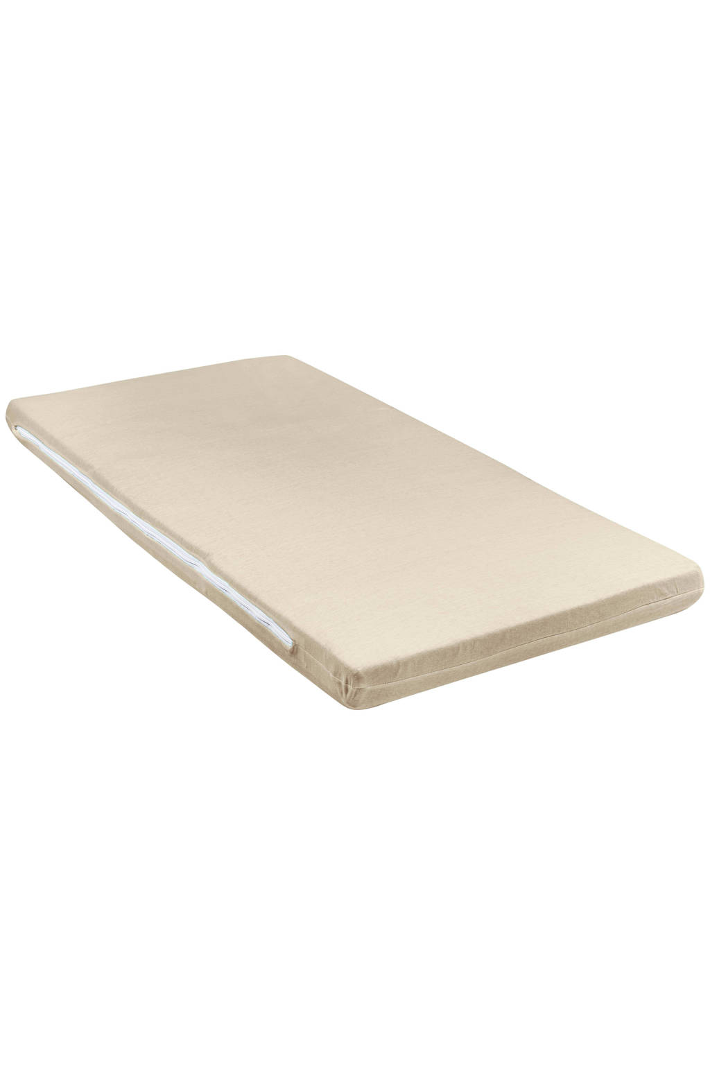 katoenen jersey matrashoes DeLuxe voor campingbed 60x120cm sand