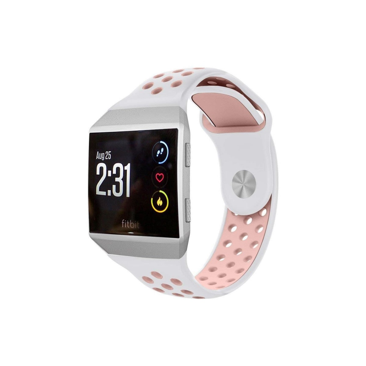 EBN Sport armbånd Fitbit Ionic - hvit / rosa