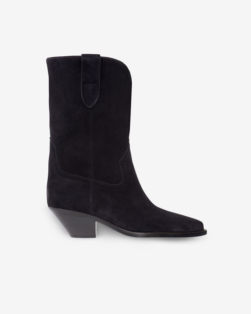DAHOPE BOTTES SANTIAGS EN CUIR VELOURS