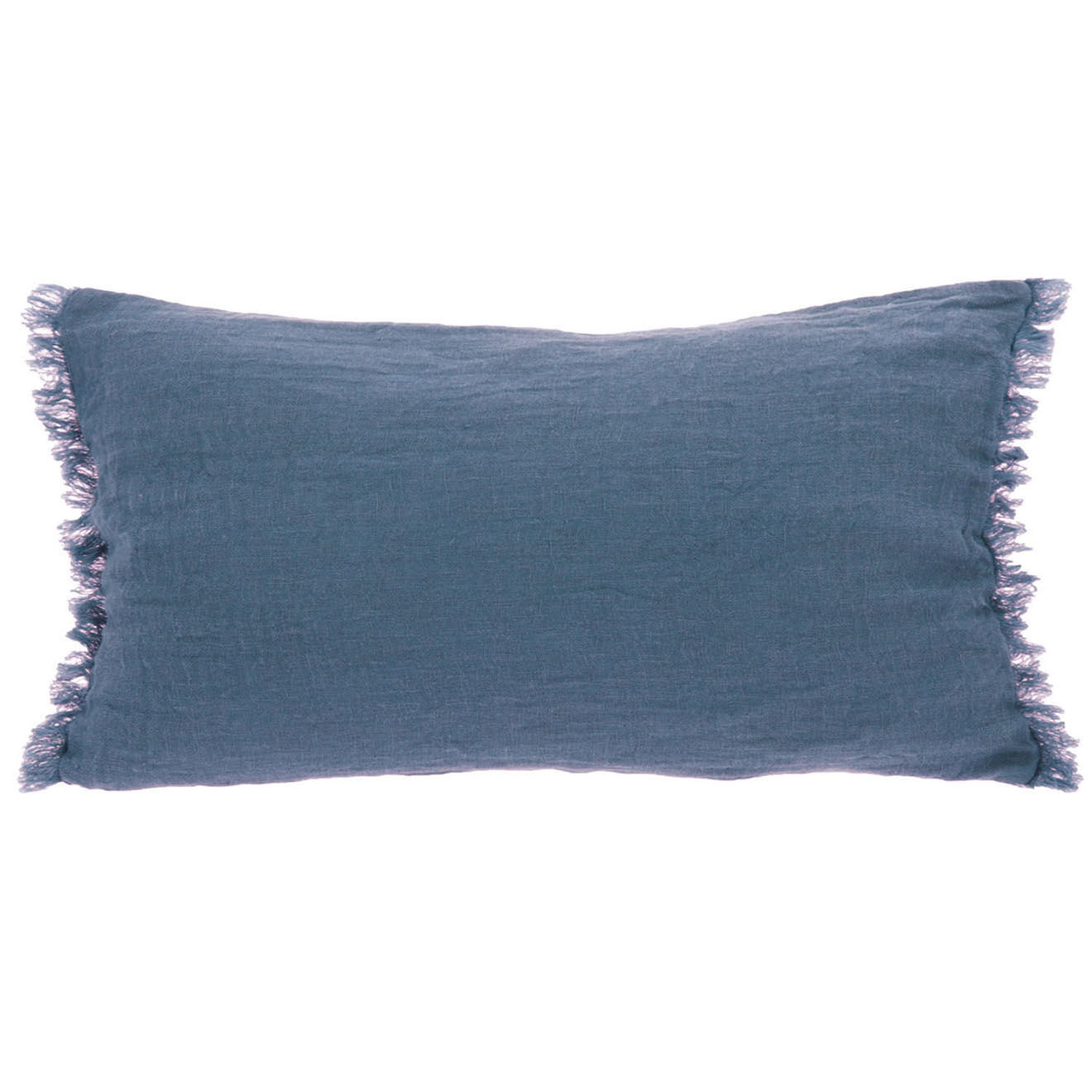 En Fil d'Indienne Housse de coussin Étamine indigo - 45x100 cm