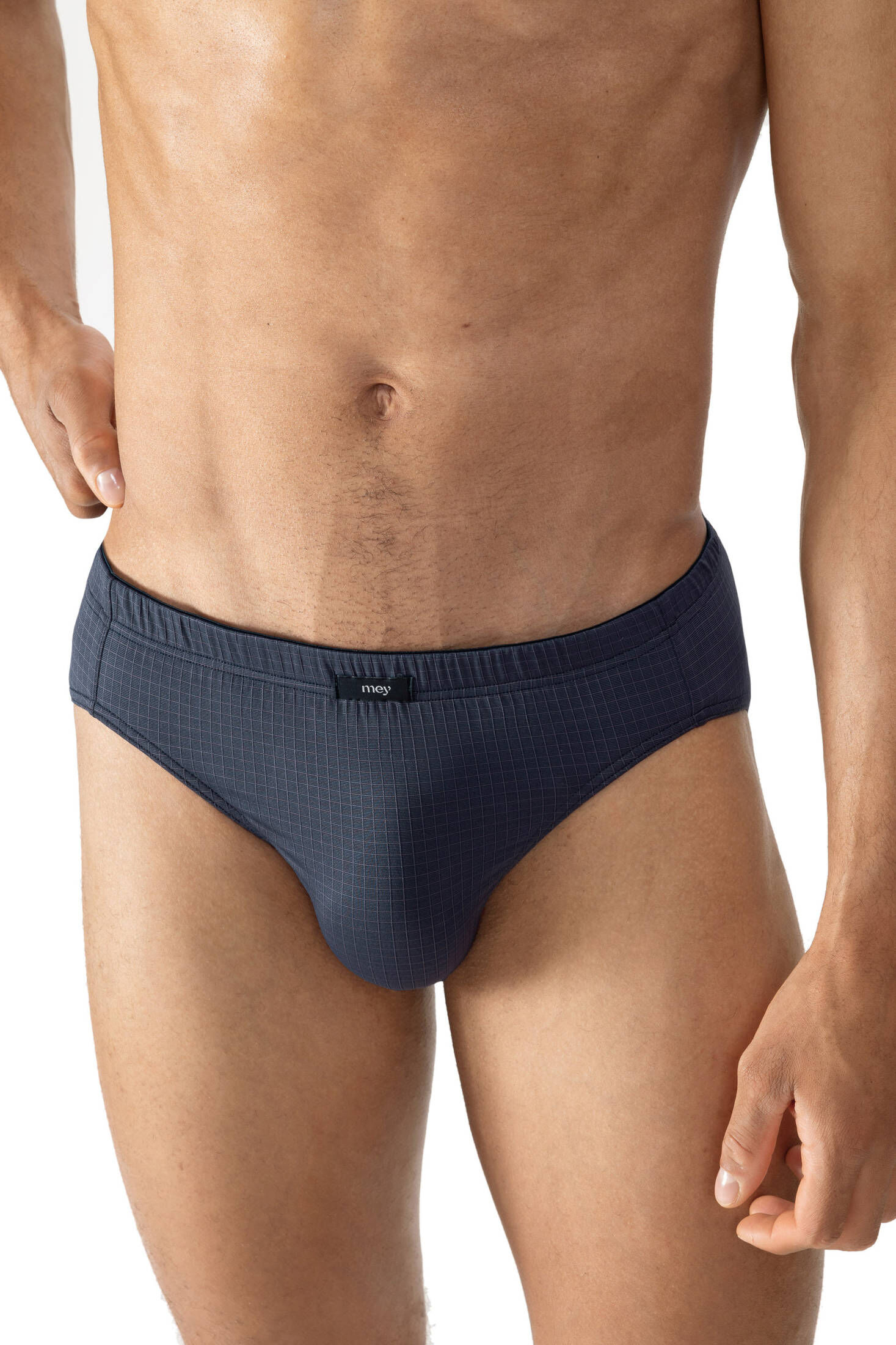 mey| Herren Jazz Pants Serie Blue Check