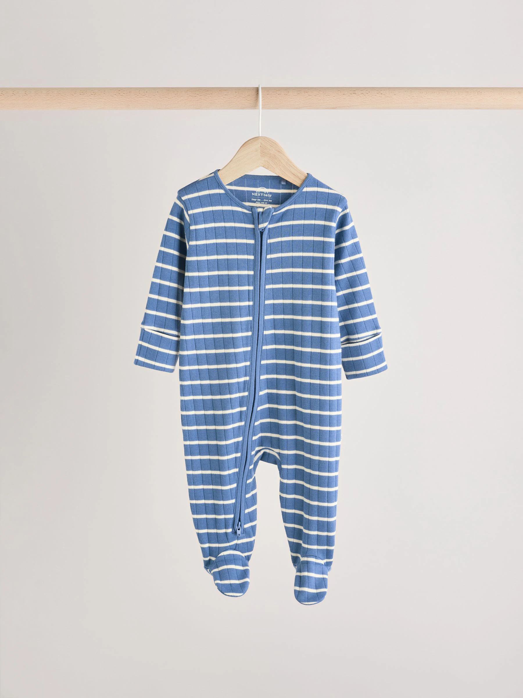 Marineblauw - Sterrenpyjama's 3 set (0mnd-2jaar)