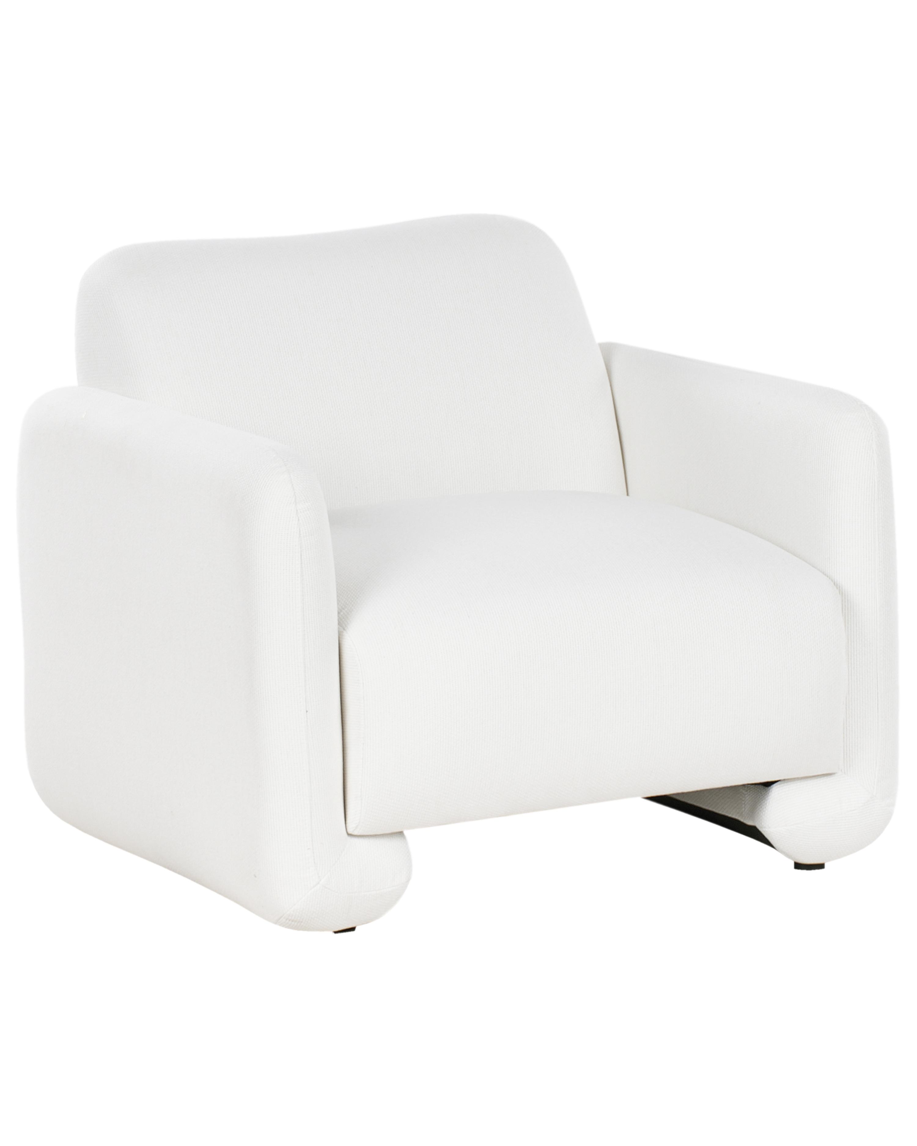 Fauteuil SALAND Stof Wit