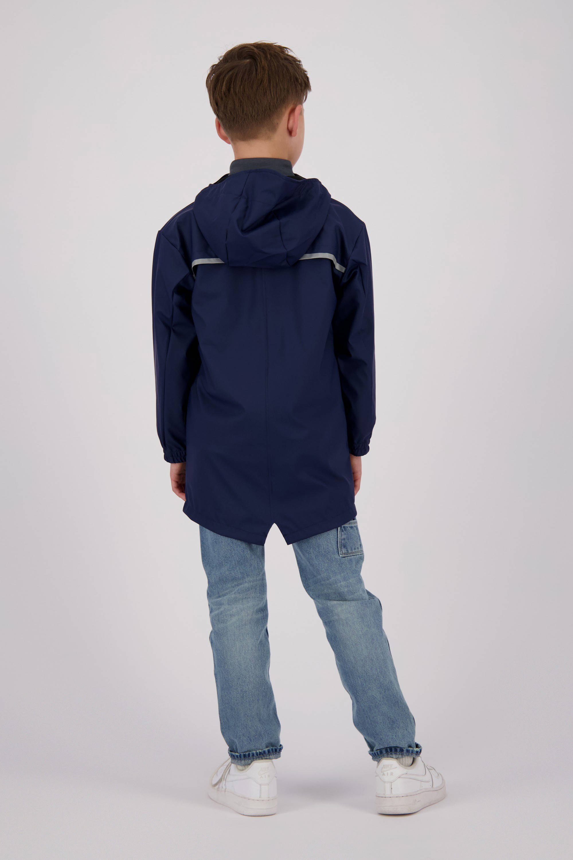 Vingino kids regenjas Thunder donkerblauw