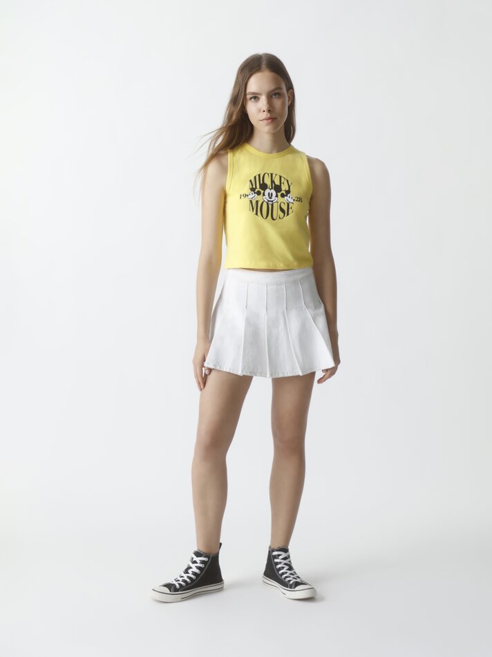 Camiseta regata Mickey Mouse ©DS - Amarela
