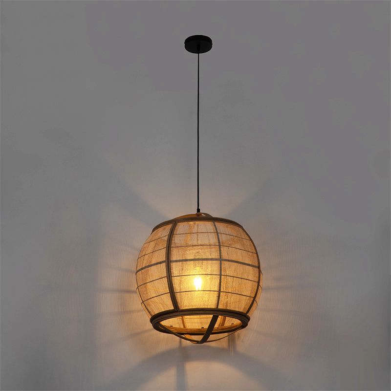 Smart hanglamp bruin 50cm incl. Wifi G95 - Pascal