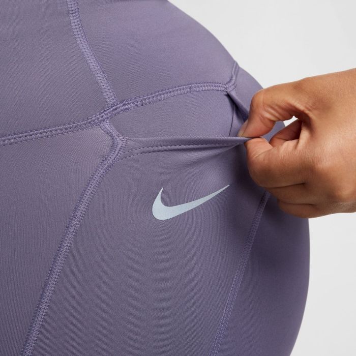 Nike Dame Lange tights Dri-Fit Fast Crop Tight (Plus Size) Lilla