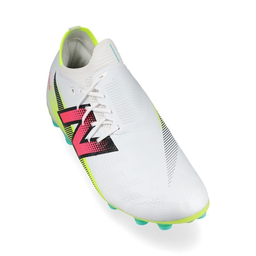 New Balance Furon V7 Pro AG - Blanc/Violet/Jaune Fluo