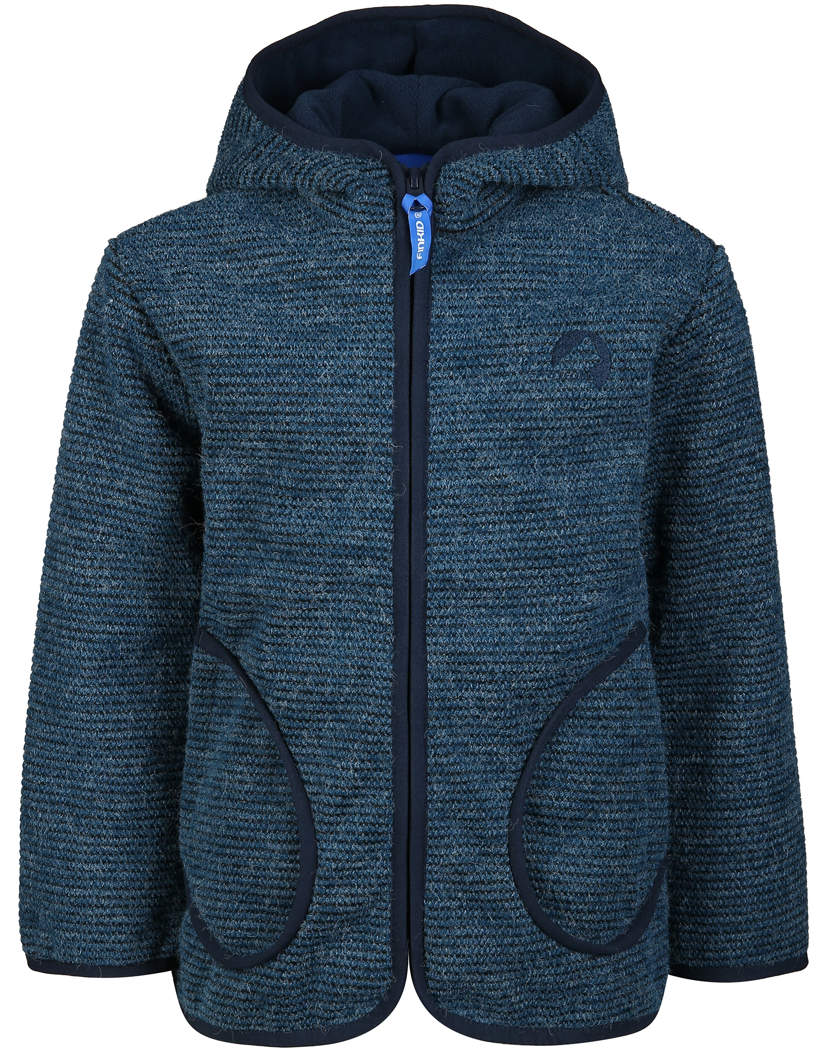 Strick-Softshelljacke TONTTU WIND in blue melange