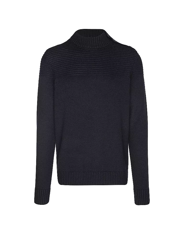 BUTCHER OF BLUE Pullover MORRIS MOCK blau