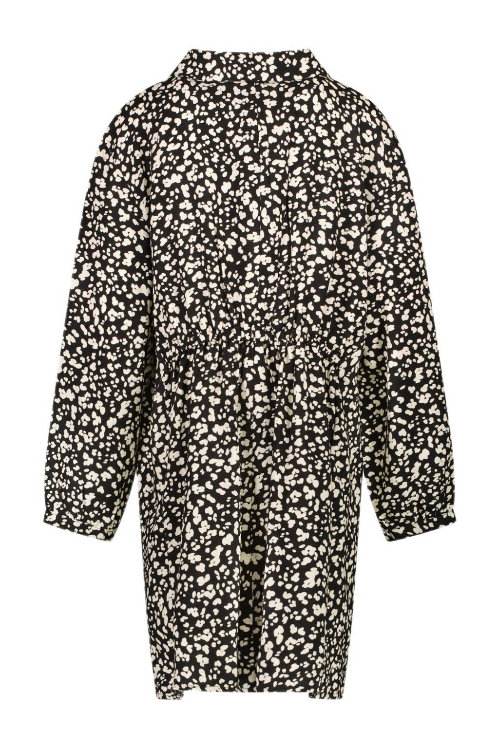 Cars jurk FLYAN met all over print zwart/wit