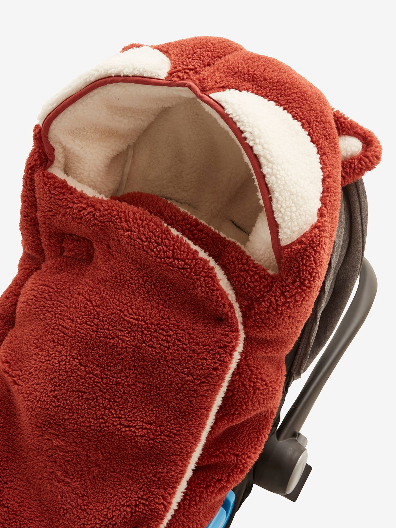 Bolsa Chancelière em formato de ovo e cesta Foxy em sherpa cor açafrão