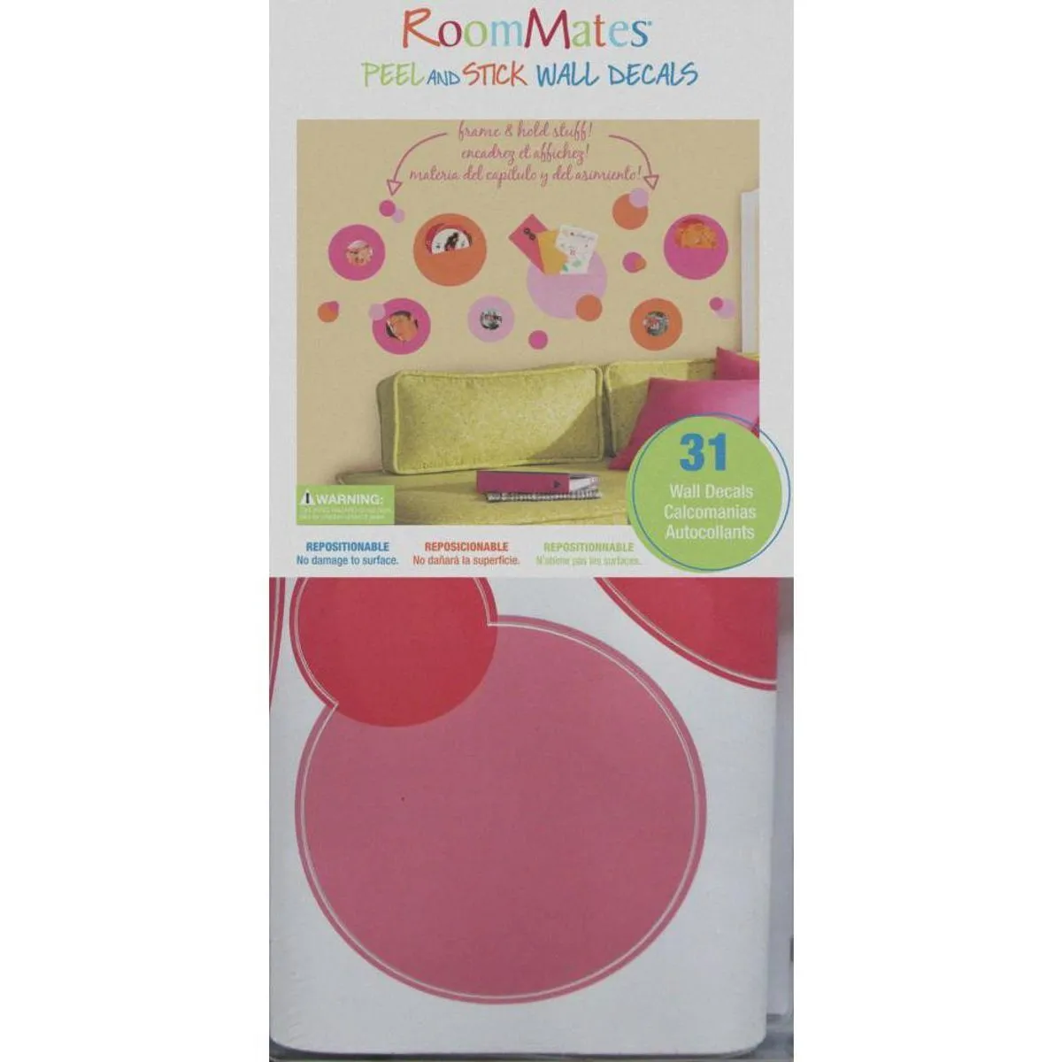 TheDecoFactory Cadres Pois - Stickers déco