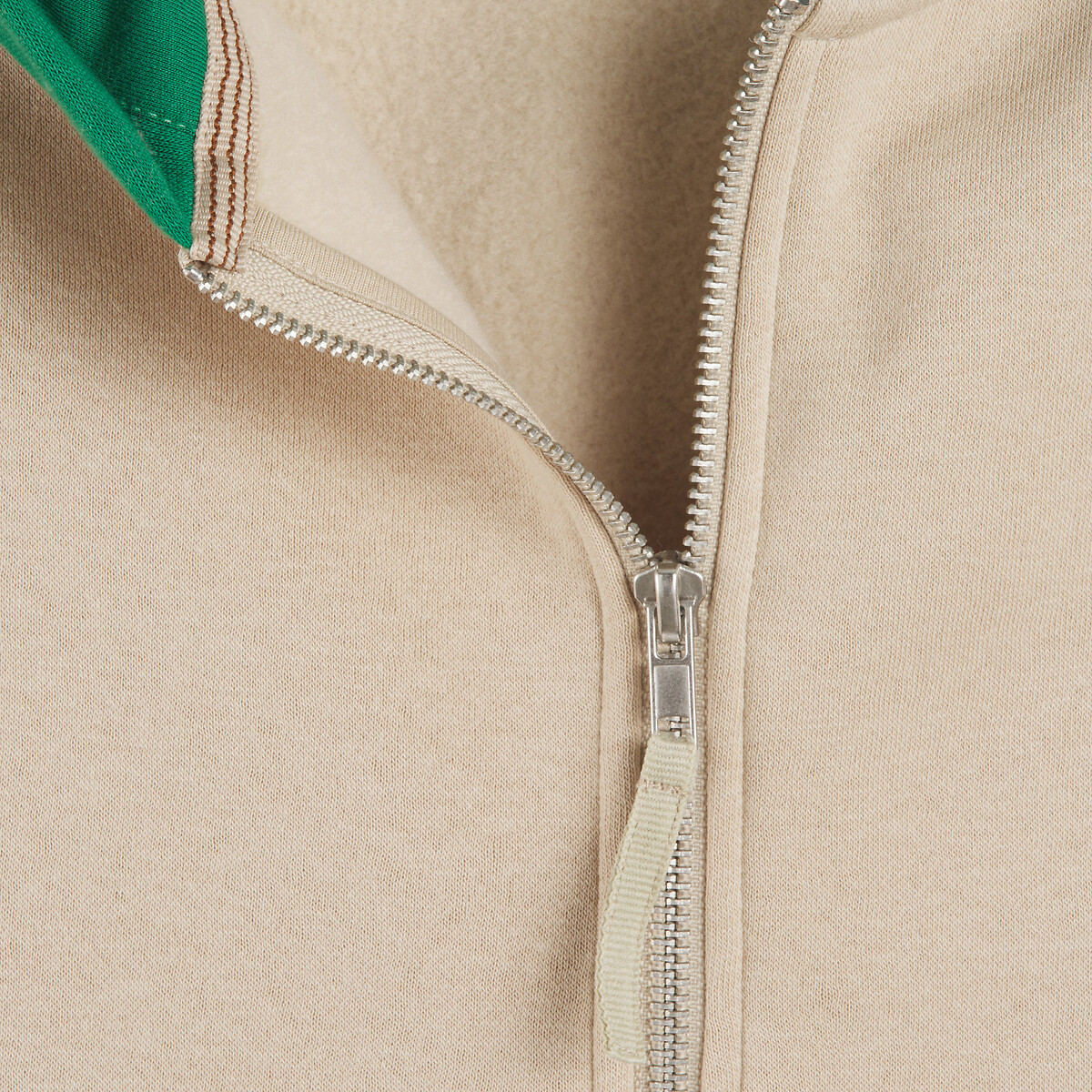 COLEÇÕES LA REDOUTE<br>Moletom oversized com zíper