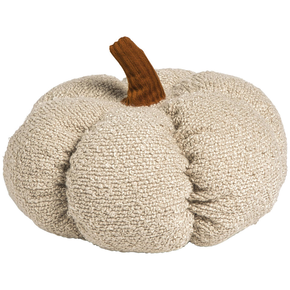 Kussen Pompoen Boucle Zand