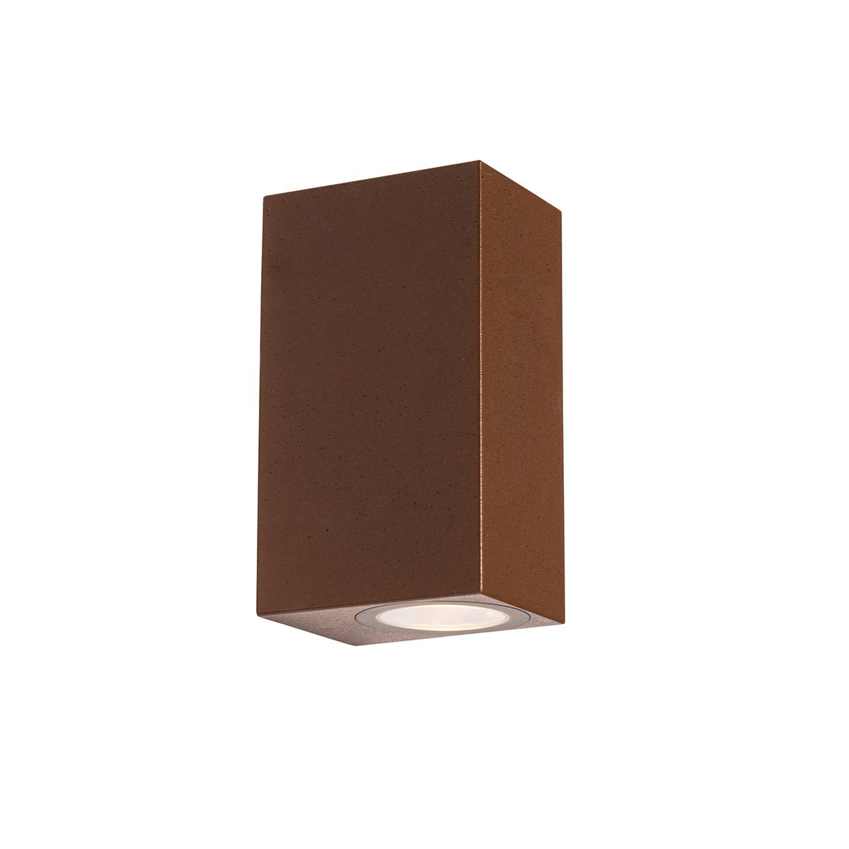 Moderne buiten wandlamp roestbruin kunststof 2-lichts - Baleno