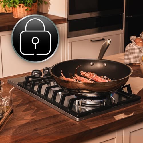 Cecotec Plaque à gaz Bolero Squad G 4200S Glass Black. Plaque à gaz avec 4 feux, finition verre noir, puissance 8000W, grilles individuelles et allumage électrique avec sécurité des vannes. : Cuisine et Maison