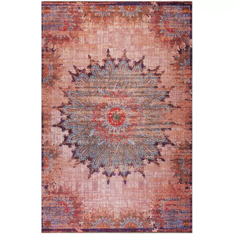 Wecon home Kurzflorteppich Rooftop rot,blau