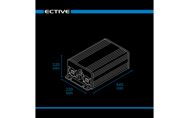 Ective TSI Pro Sinus Wechselrichter mit Netzvorrangschaltung