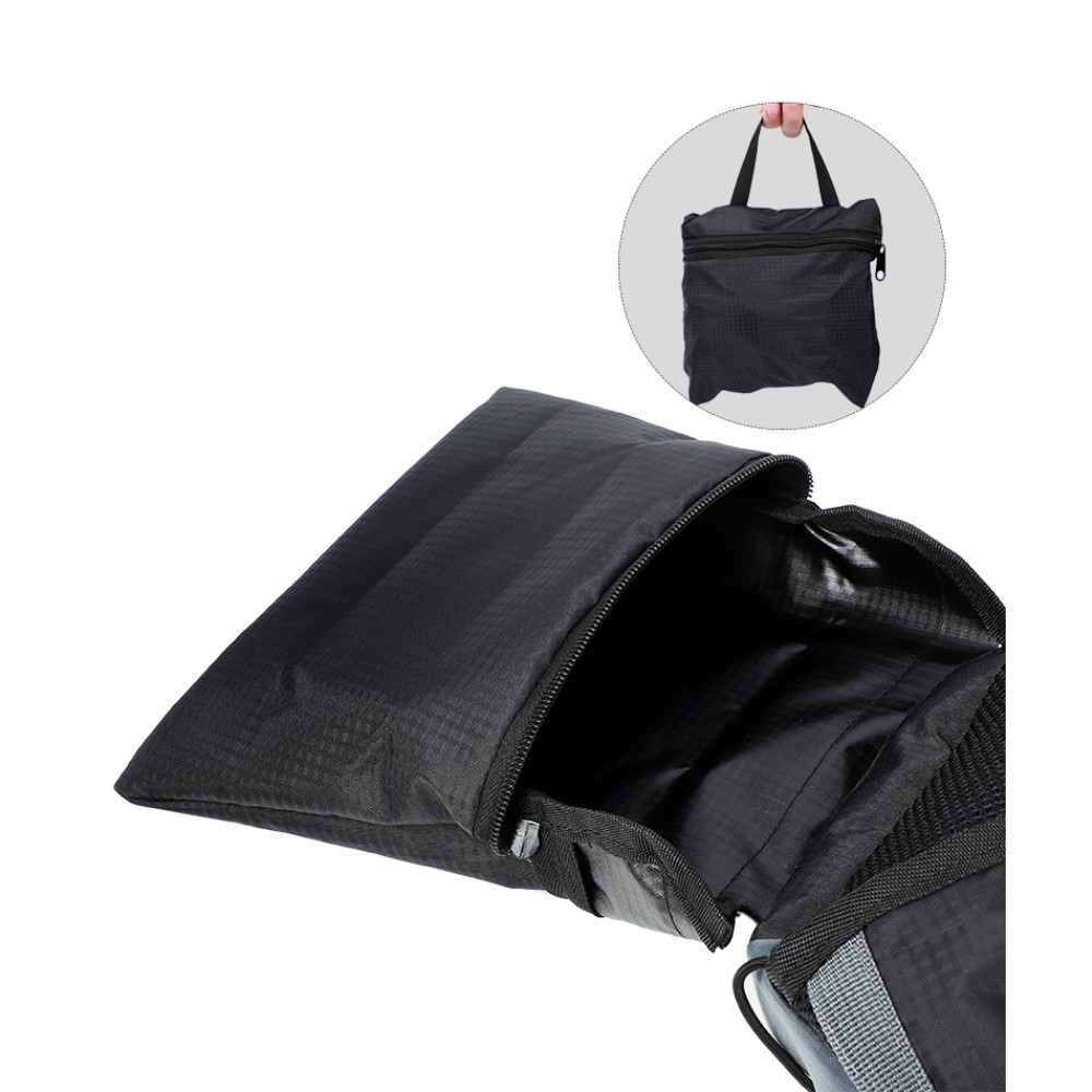 (10L) Ultraleichter Sport Rucksack Faltbarer Outdoor Wander Backpack mit Aufbewahrungstasche - Schwarz / Gelb
