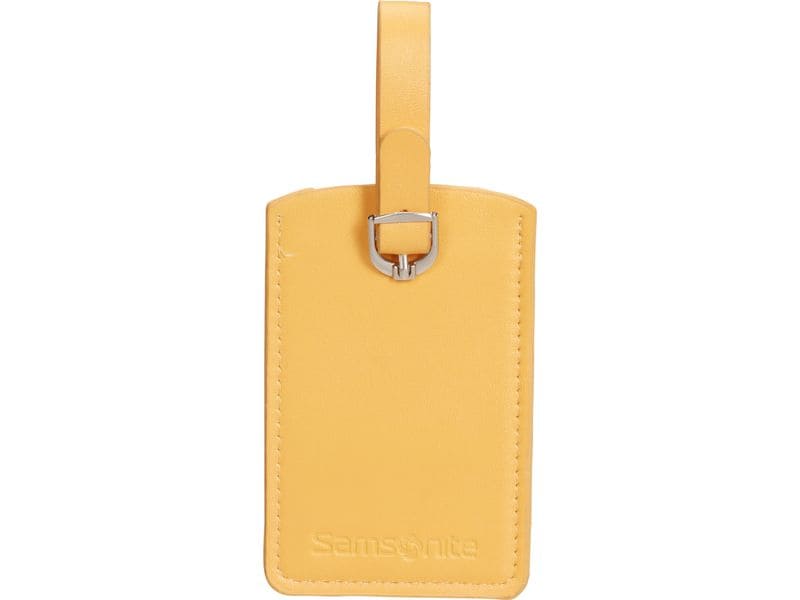 Samsonite G.T. Rectangle Luggage Tag 2 Stück, Gelb Gepäckanhänger