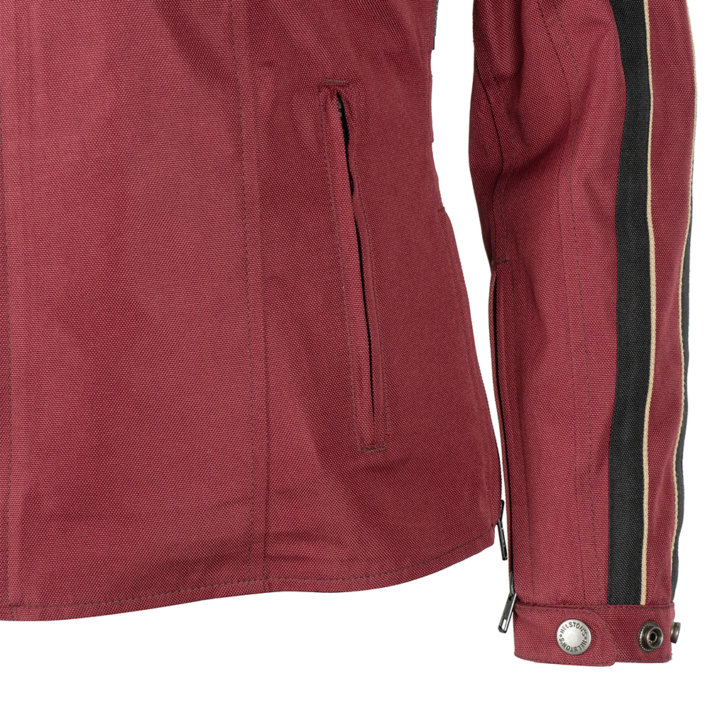 Helstons - Blouson femme Jade Tissu Technique Bordeaux / Noir