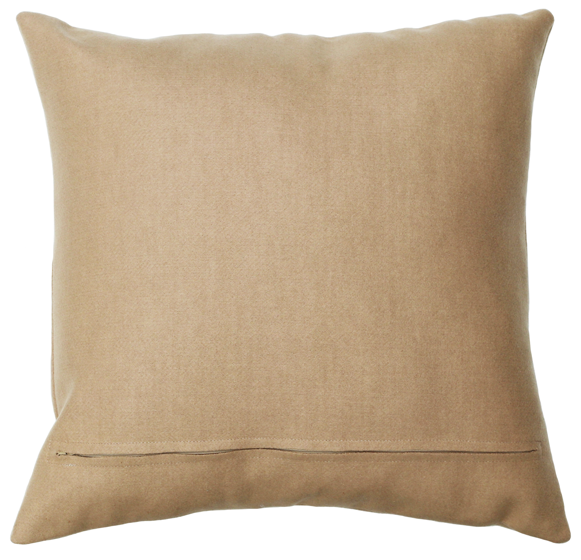 kussen 3 streep l. camel 47x47cm
