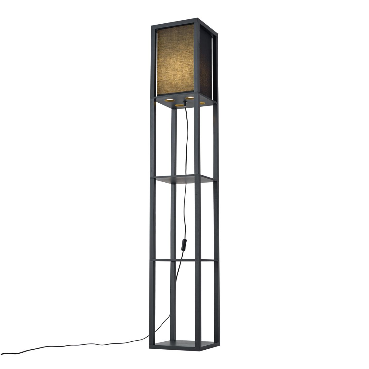 Smart vloerlamp zwart incl. Wifi A60 - Stojan
