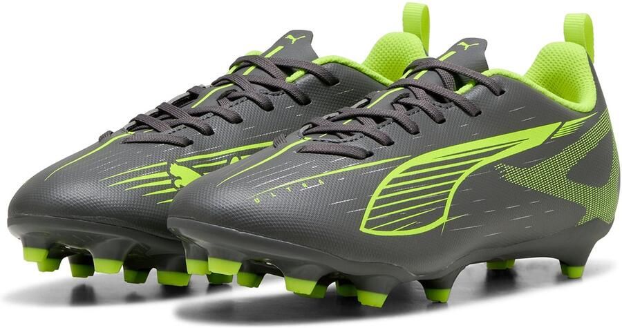 Puma Ultra 5 Play FG AG junior voetbalschoenen zwart geel zilver