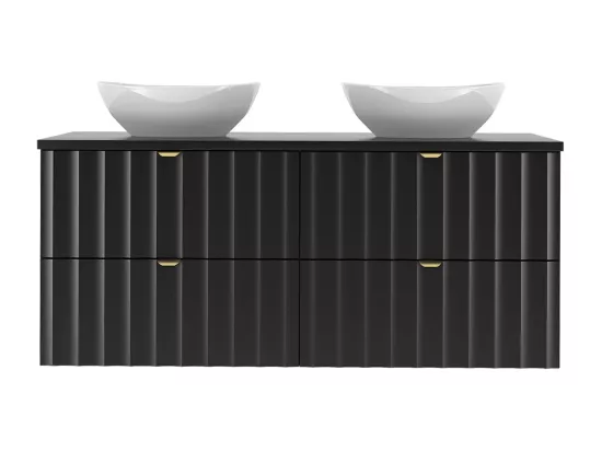 Meuble double vasque 120cm Lexa Noir