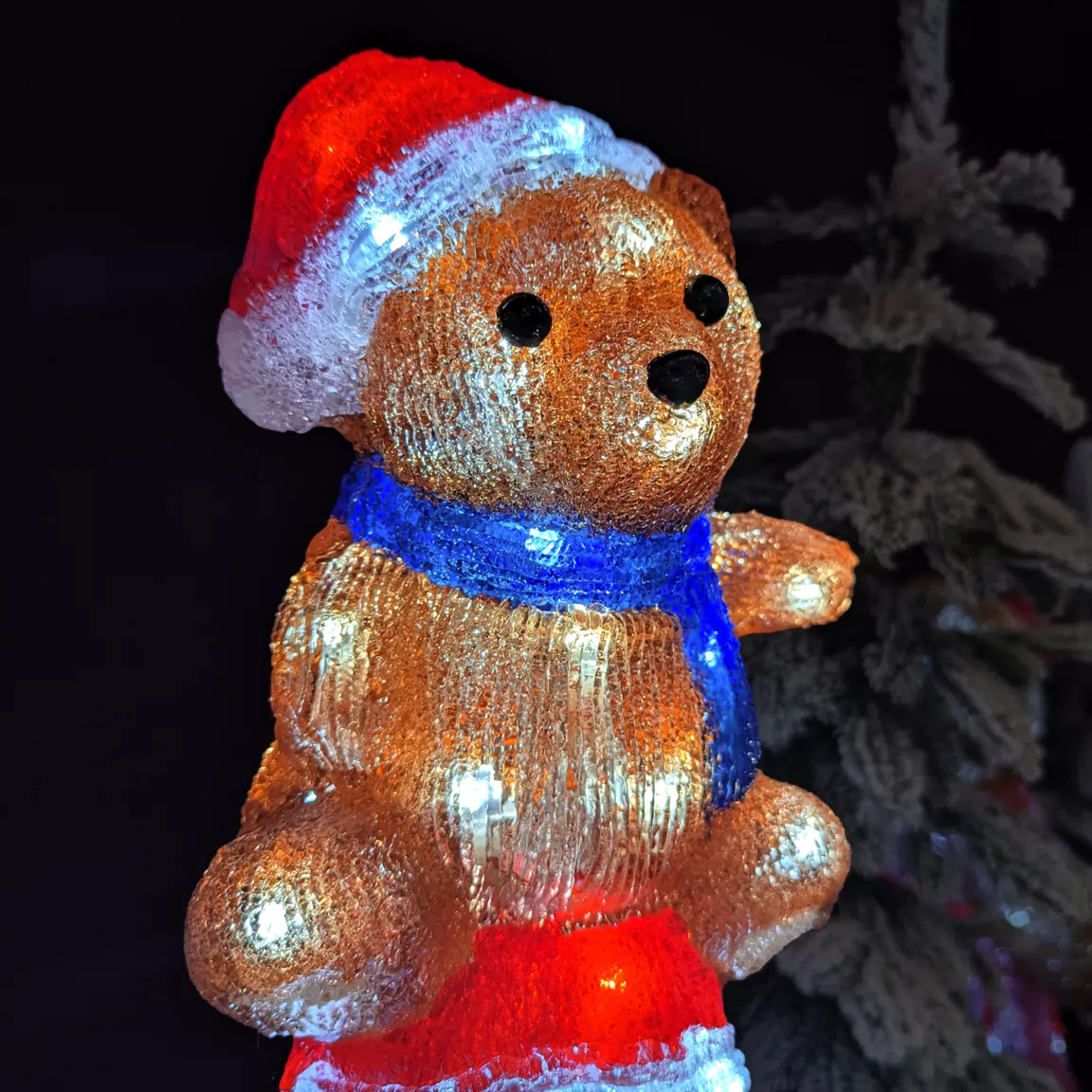 Animaux lumineux 80 LED (H63 cm) Pyramide Blanc froid