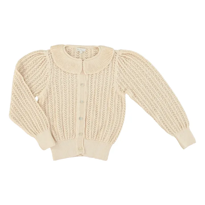 Bebe Organic Cardigan en Maille Nora | Ecru