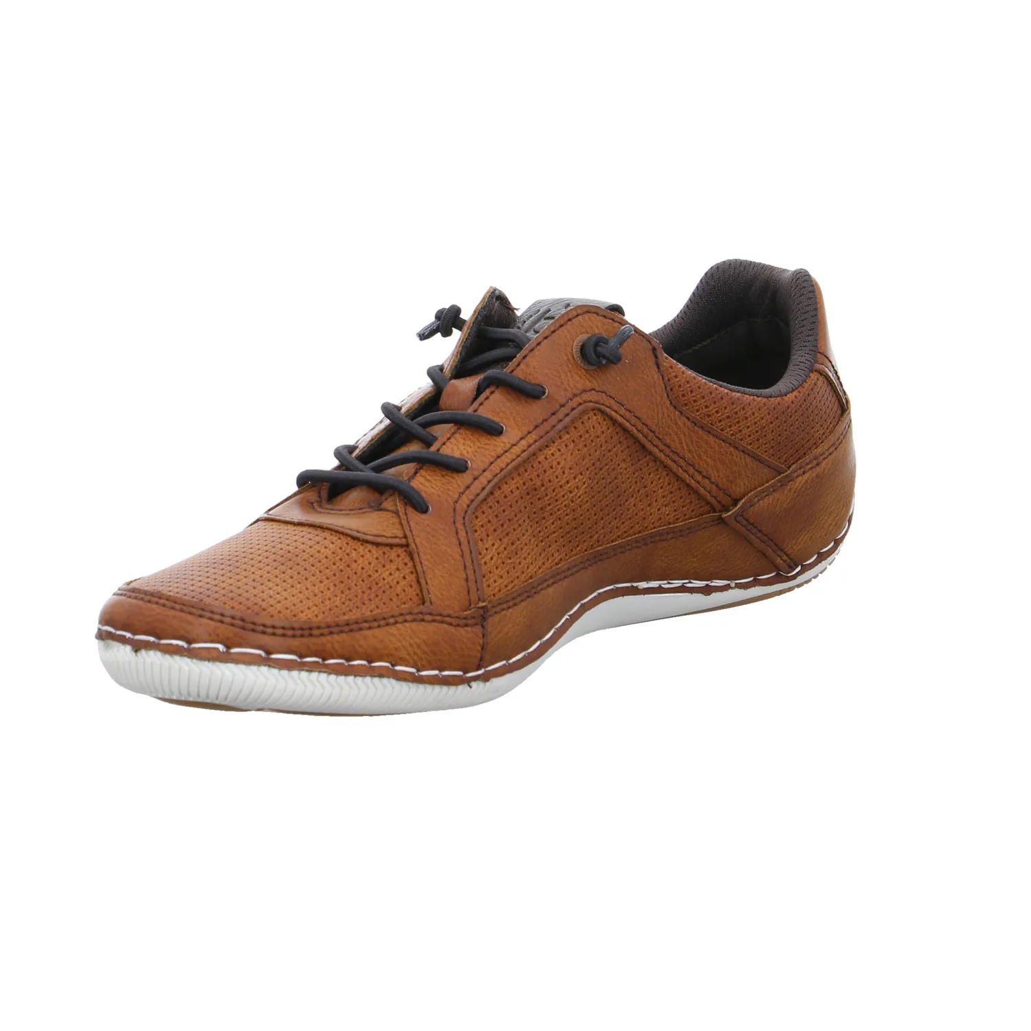 BUGATTI SHOES Halbschuhe Sneaker Cognac Leder