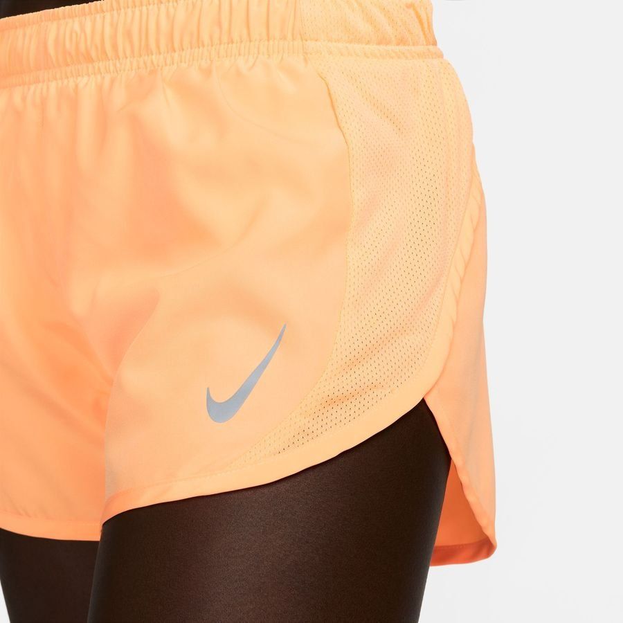 Nike Short Running Dri-FIT Tempo Race - Orange/Argenté Femme