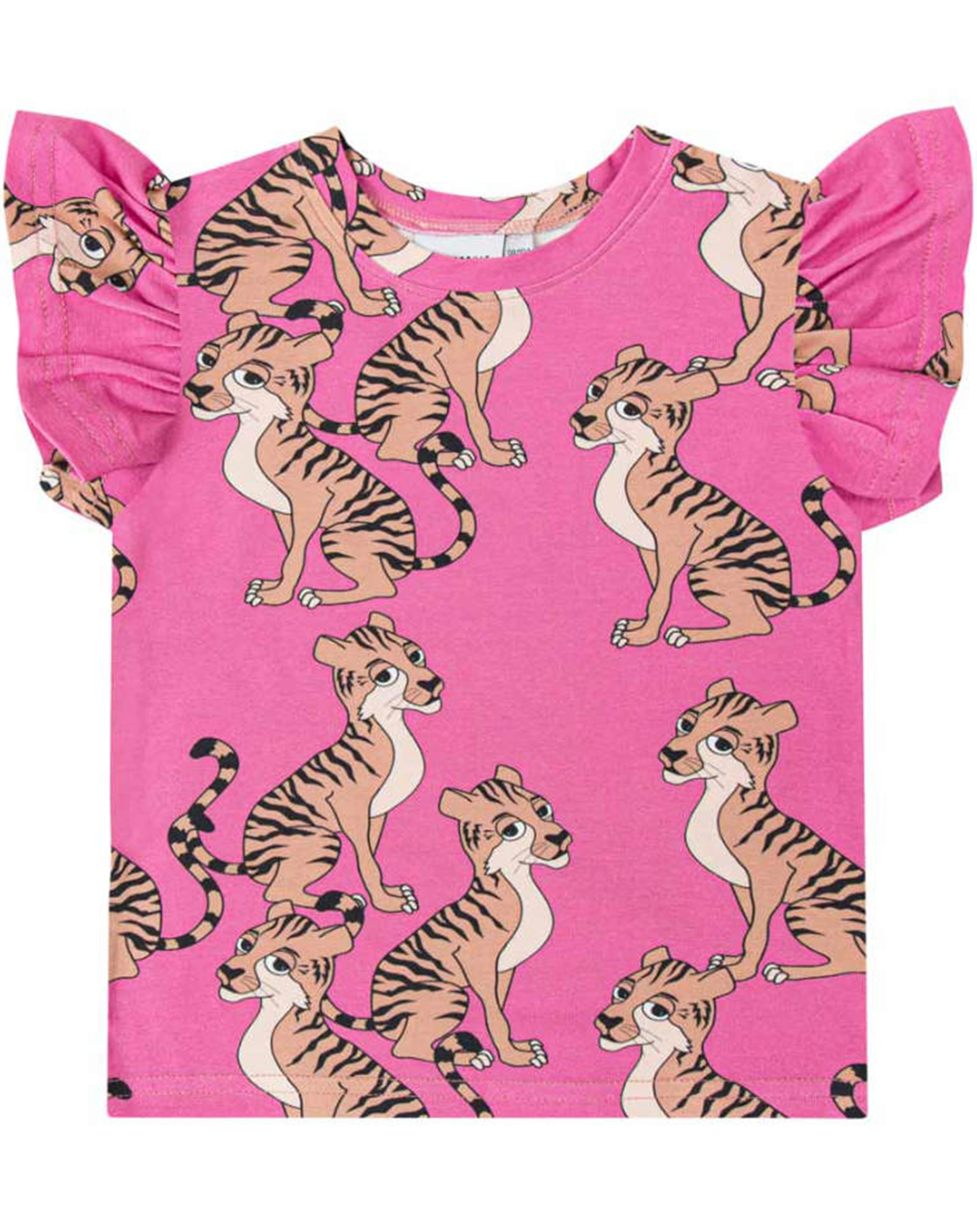 Tank-Top FRILL - TIGER in pink