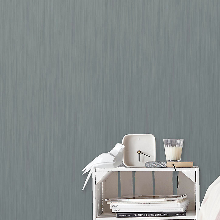 Papier peint vinyle sur intissé GoodHome Lery gris foncé