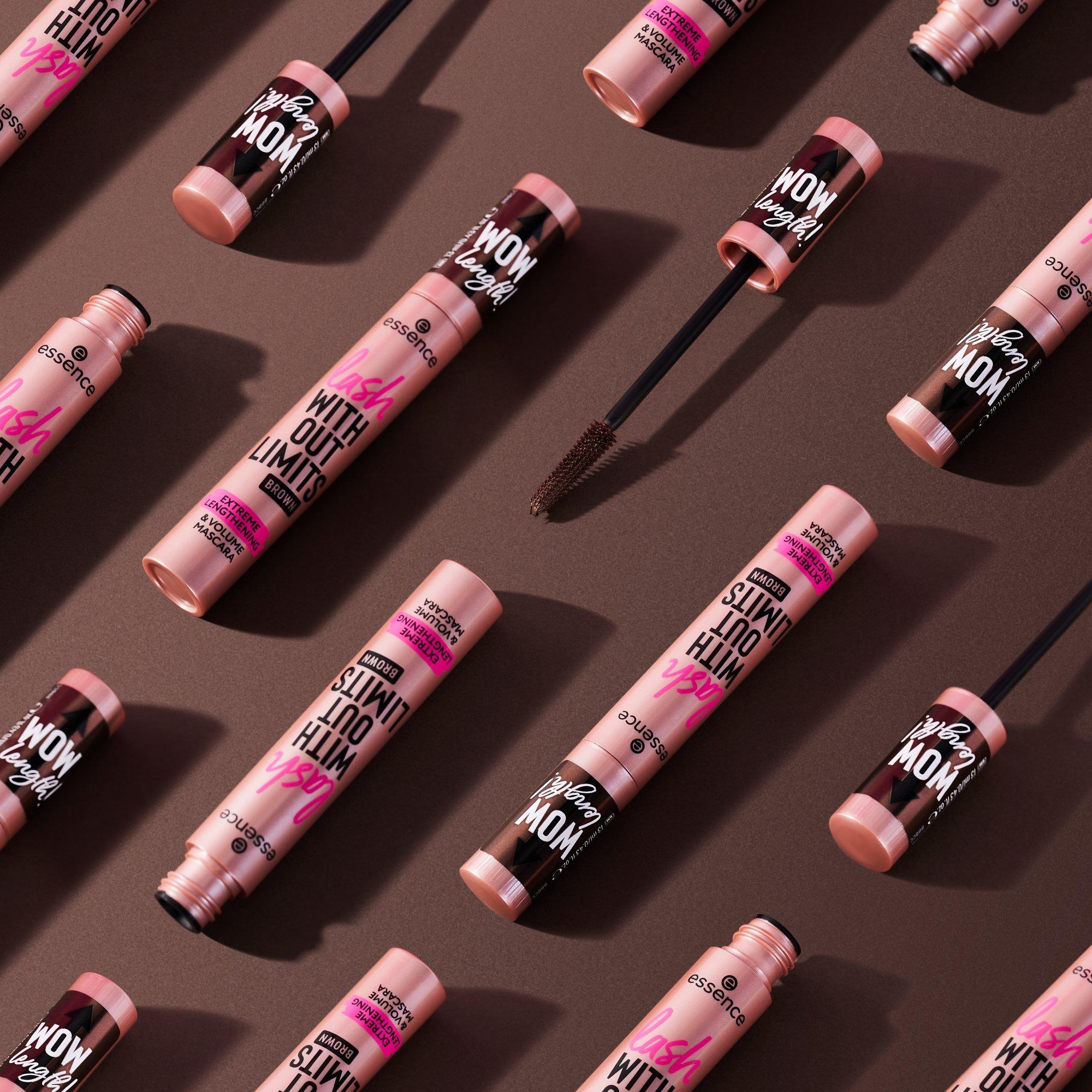 lash WITHOUT LIMITS BROWN EXTREME LENGTHENING & VOLUME MASCARA