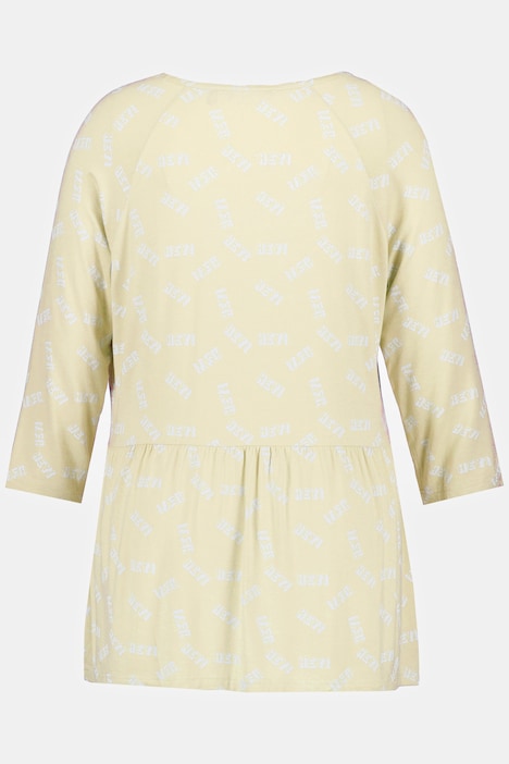 Shirt, HEY, A-Linie, Volant, V-Ausschnitt, 3/4-Arm
