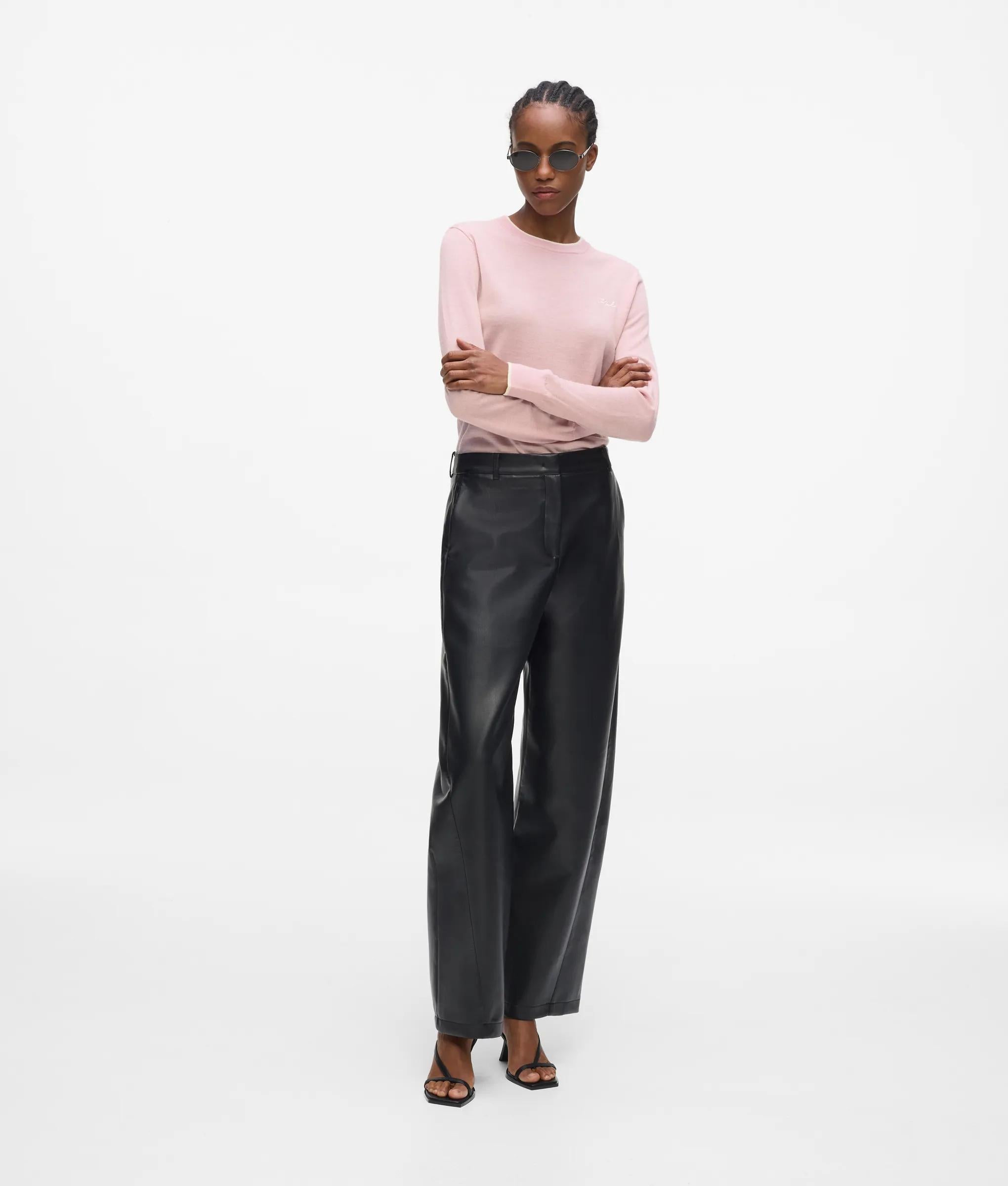 Merinoswol sweater met ronde hals
