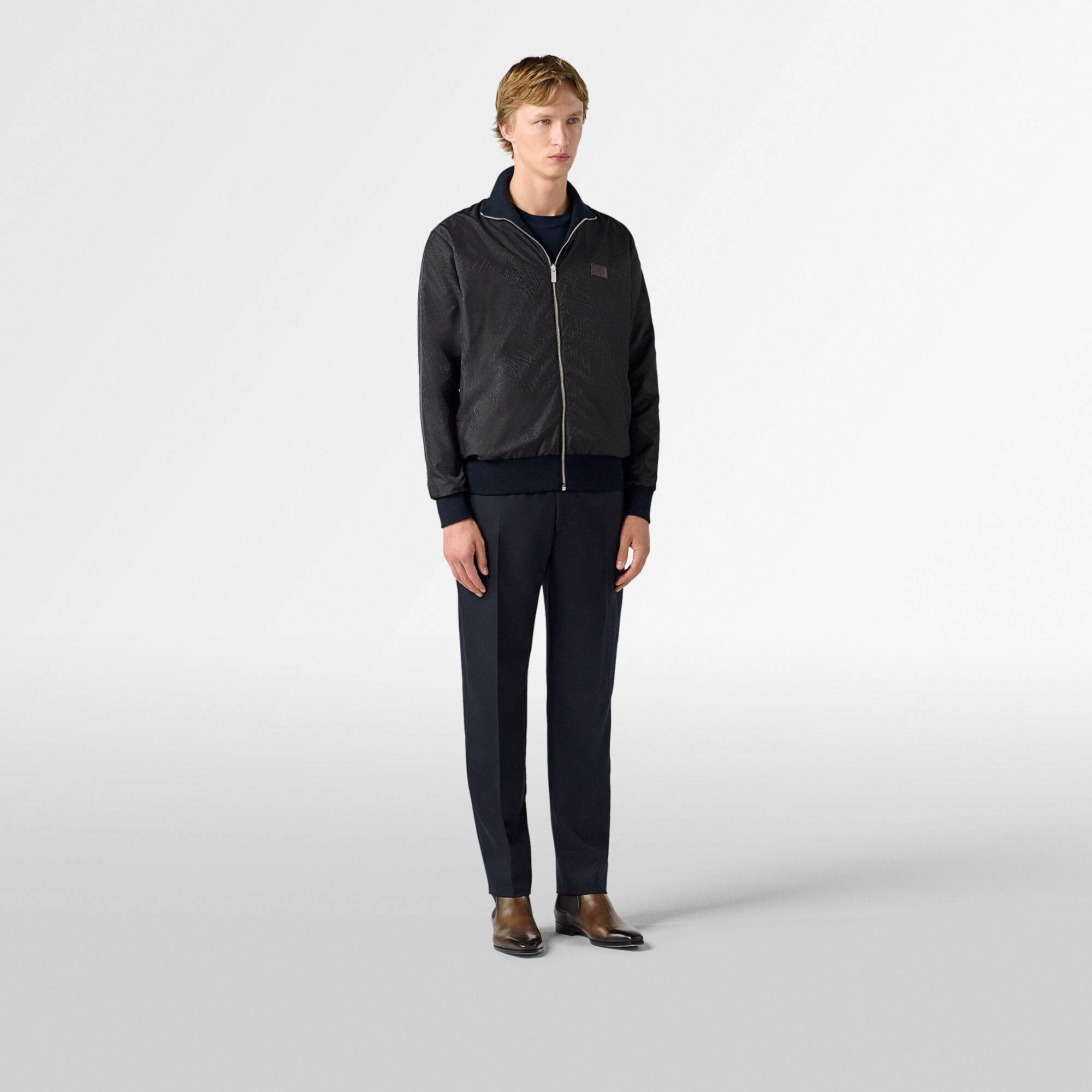 Blouson Reversible En Laine
