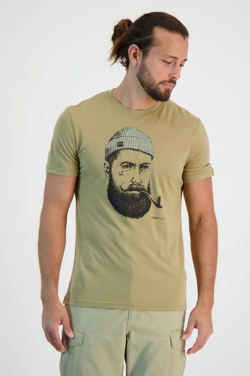 super.natural Sailor Merino Herren T-Shirt