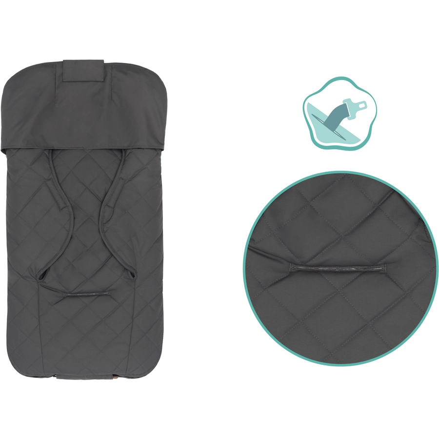 fillikid Winterfußsack Nevado für Babyschale Grau