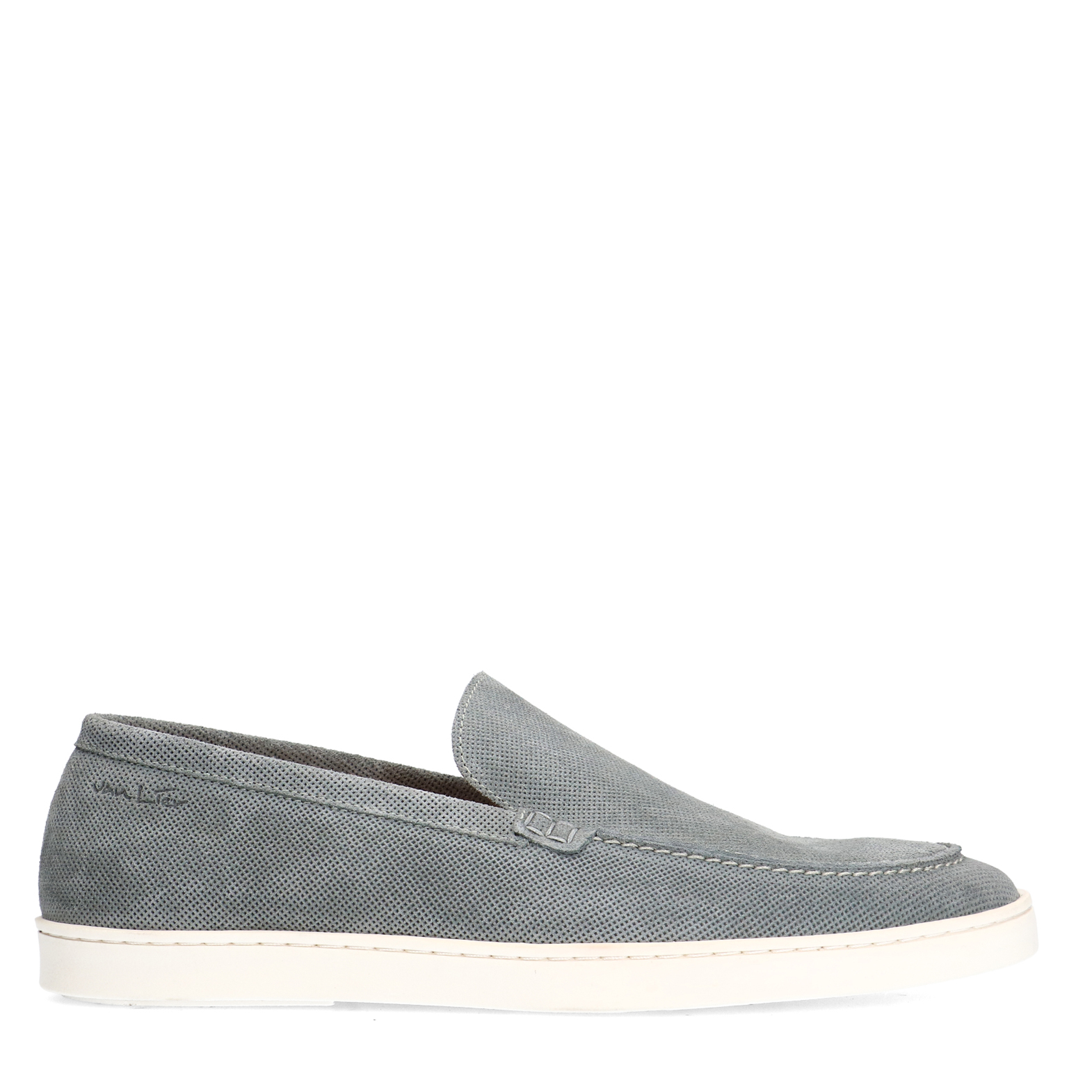 Grijs/blauwe suède loafers