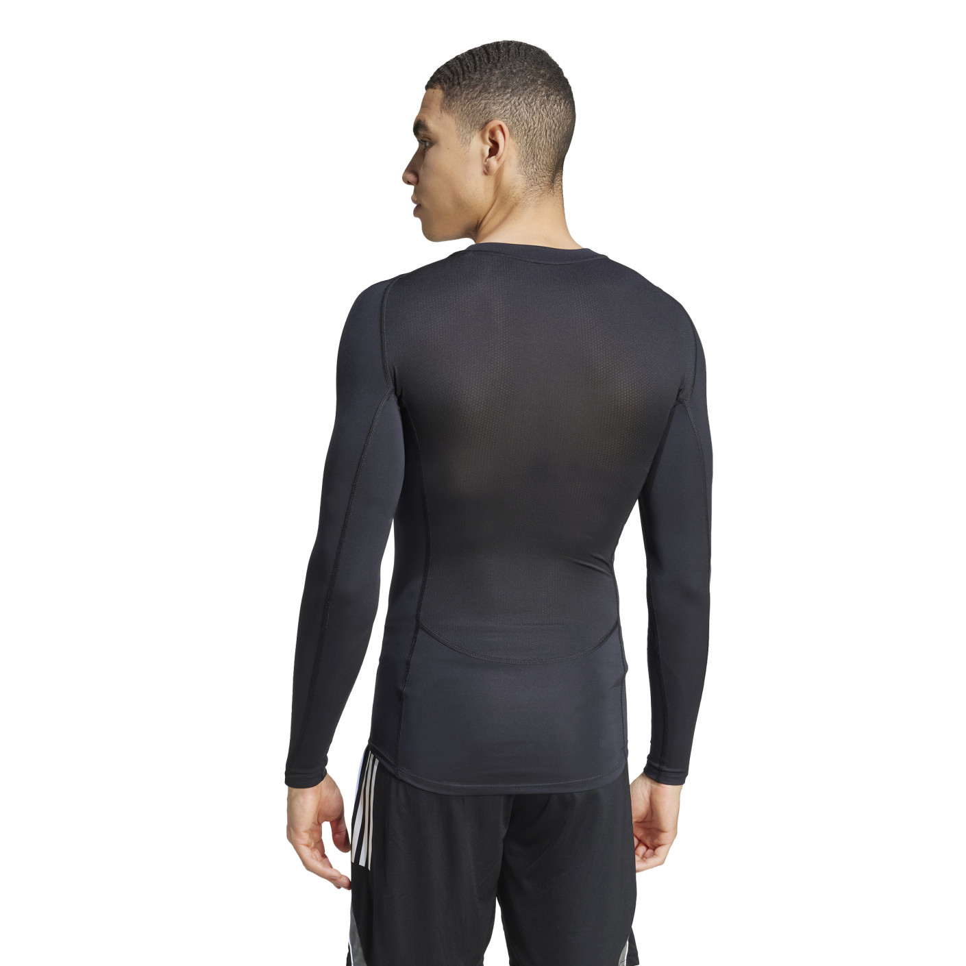 Adidas Techfit Ondershirt Lange Mouwen Zwart Wit