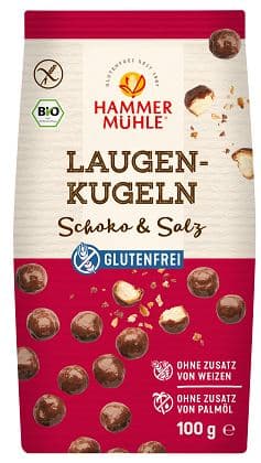 Hammermühle BIO Laugenkugeln Schoko & Salz glutenfrei
