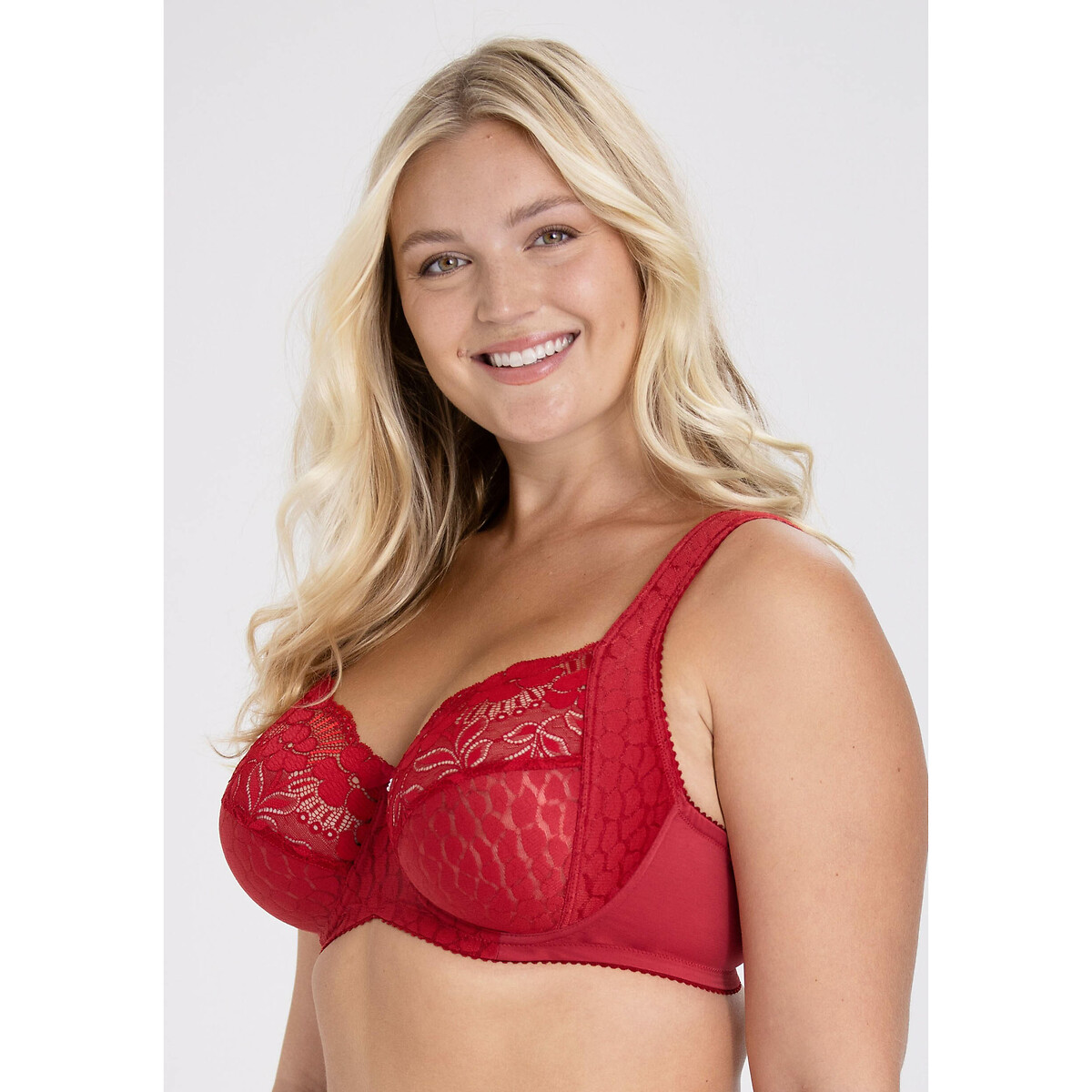 MISS MARY OF SWEDEN<br>Sutiã de cobertura total em jacquard e renda