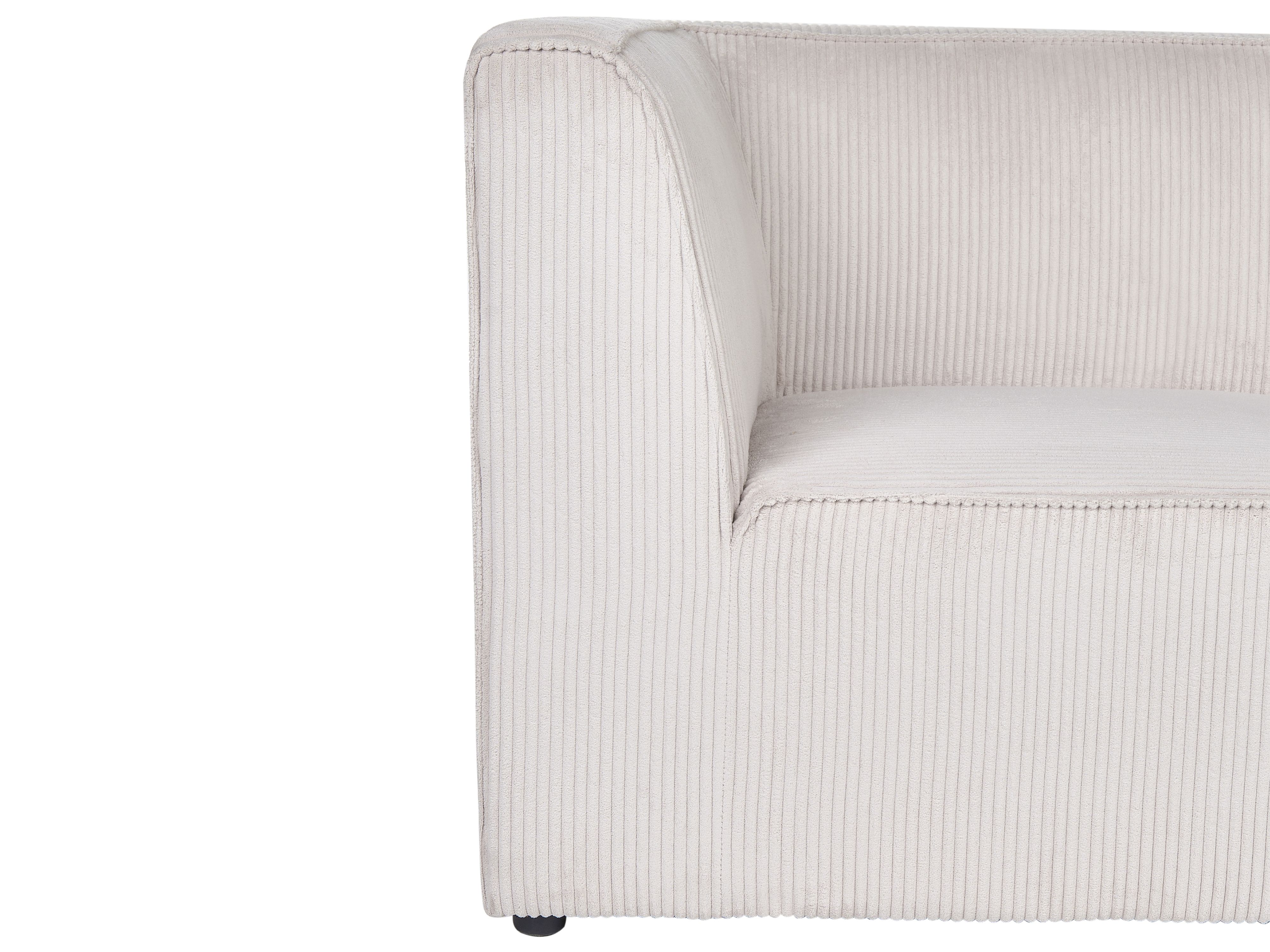 Modulaire hoekbank 4-zits LEMVIG Corduroy Beige linkszijdig