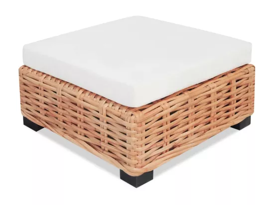 NETTLIFE Ensemble de canapés 16 pcs Rotin naturel